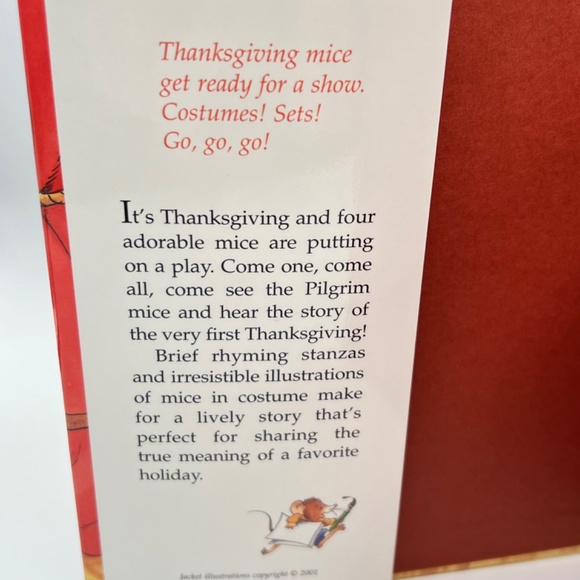 Thanksgiving Mice Holiday Story Hardcover Children's Kid Book - Picture 6 of 9